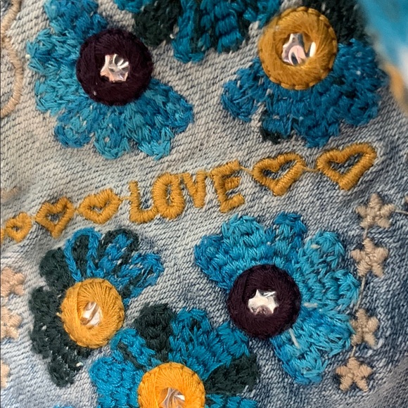 Desigual Embellished Blue Jeans - Picture 7 of 9